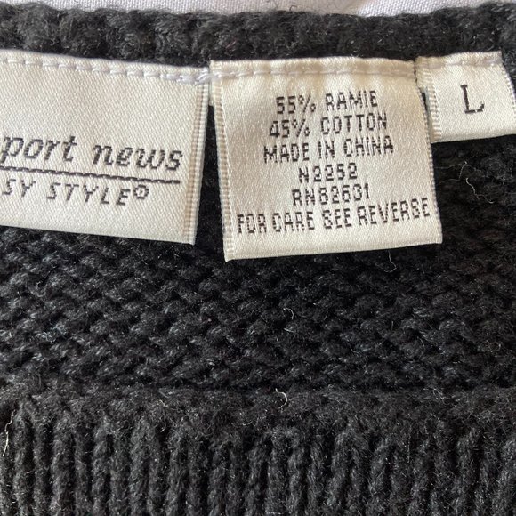 vintage LARGE DOT SWEATER lg Like New - Picture 5 of 5